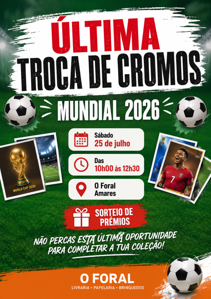 Última troca de cromos do mundial no Foral!