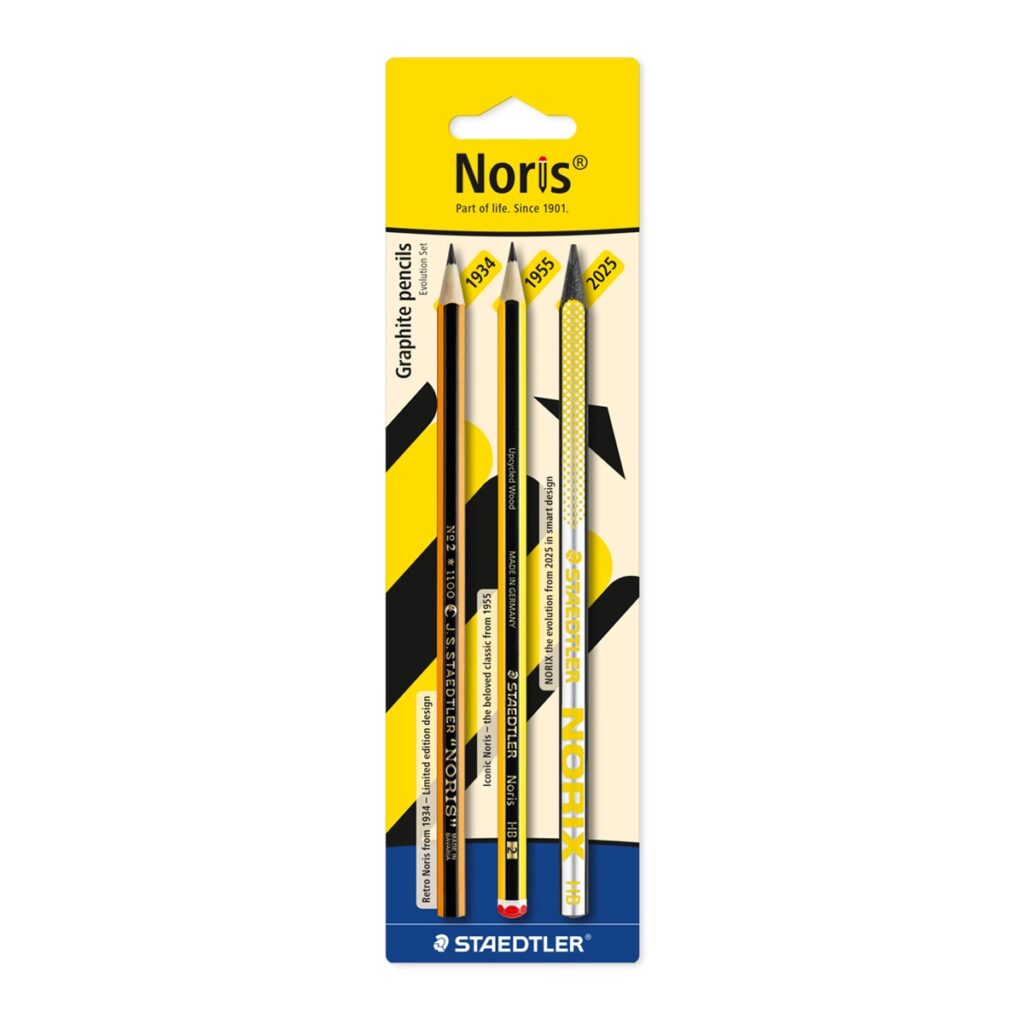 Conjunto de 3 Lápis de Grafite STAEDTLER Noris Evolution