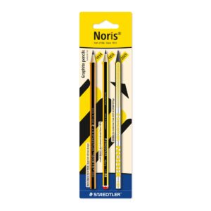 Conjunto de 3 Lápis de Grafite STAEDTLER Noris Evolution